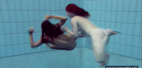  Katrin and Lucy big tits underwater
